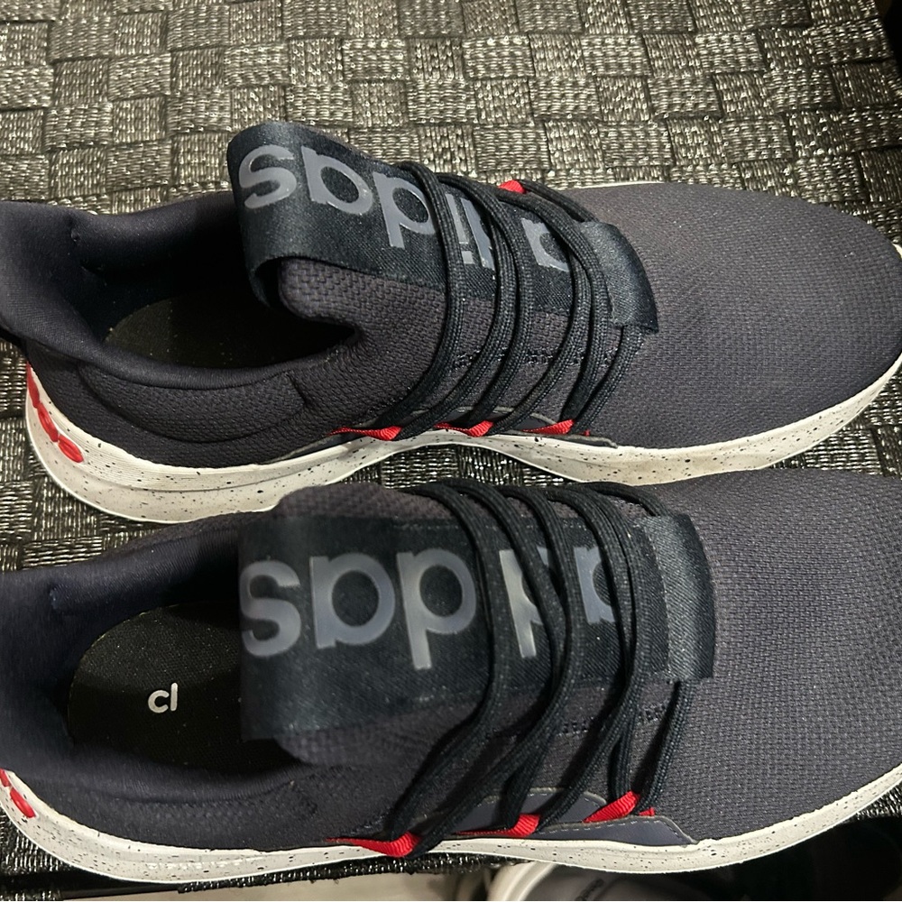 Adidas Black and Red Sneakers